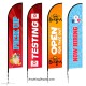 One Choice 14ft Large Feather Flag Single or Double Sided - Custom Printed