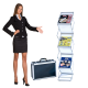 EZ Frost Literature Rack Holds Trade Show Handouts and Catalogs EZ Frost Literature Rack Holds Trade Show Handouts and Catalogs