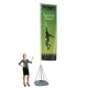 Flag Banner Printed Double Sided Telescopic Flagpole Mondo 17 ft Tall Flag Banner Printed Double Sided Telescopic Flagpole Mondo 17 ft Tall