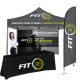 Outdoor Advertising Kit Tent with Double Sided Flag and Table Cover Outdoor Advertising Kit Tent with Double Sided Flag and Table Cover