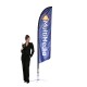 Falcon Flag Banner 10.5ft Custom Flags with X Base for Hard Surfaces Falcon Flag Banner 10.5ft Custom Flags with X Base for Hard Surfaces