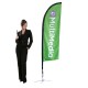 Falcon Flag 8ft Custom Printed Flag with Cross base Falcon Flag 8ft Custom Printed Flag with Cross base