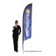 Falcon Flag Banner 10.5ft Custom Flags with Spike Base