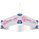 One Choice Square Hanging Tradeshow Banner 42h x 10ft wide Custom Printed One Choice Square Hanging Tradeshow Banner 42h x 10ft wide Custom Printed