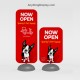 Outdoor Poster Stand Waveline Double Sided 4ft Outdoor Poster Stand Waveline Double Sided 4ft